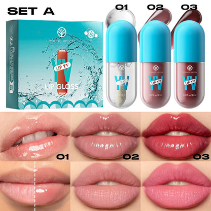 Indulge in Color: Mini Velvet Matte Lip Gloss Set - 3Pc/4Pcs, Non-Fading & Long-Lasting Fruit Scented Lip Tint for Effortless Elegance!